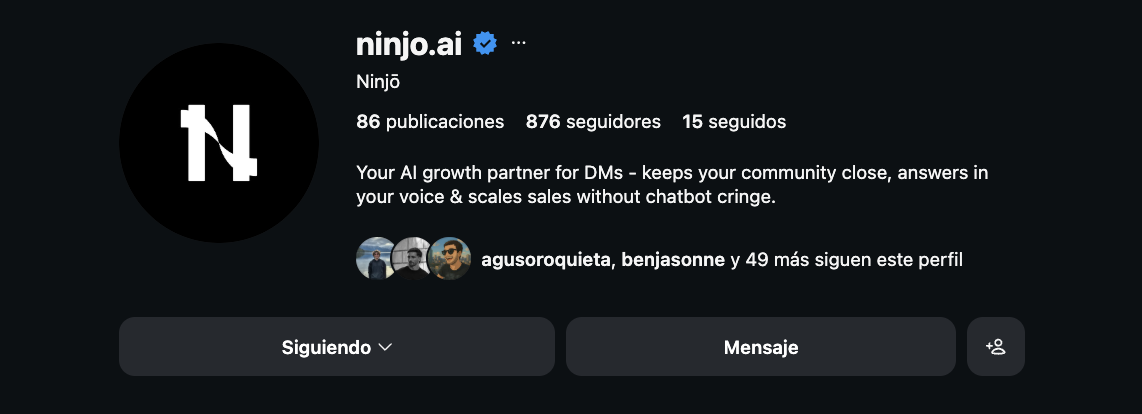 ninjo.ai en Instagram